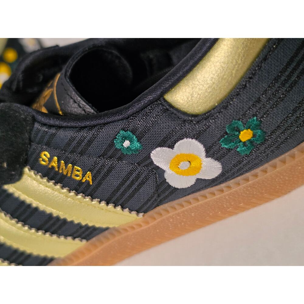 Adidas Samba OG x Liberty London Women’s 8 Black/Gold Floral – New in Box - Picture 6 of 8